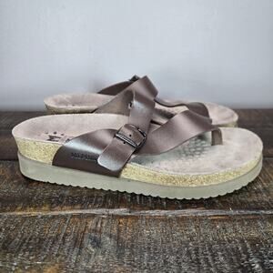 Mephisto Helen Womens Size 36 US 6 Leather Thong Sandals Brown